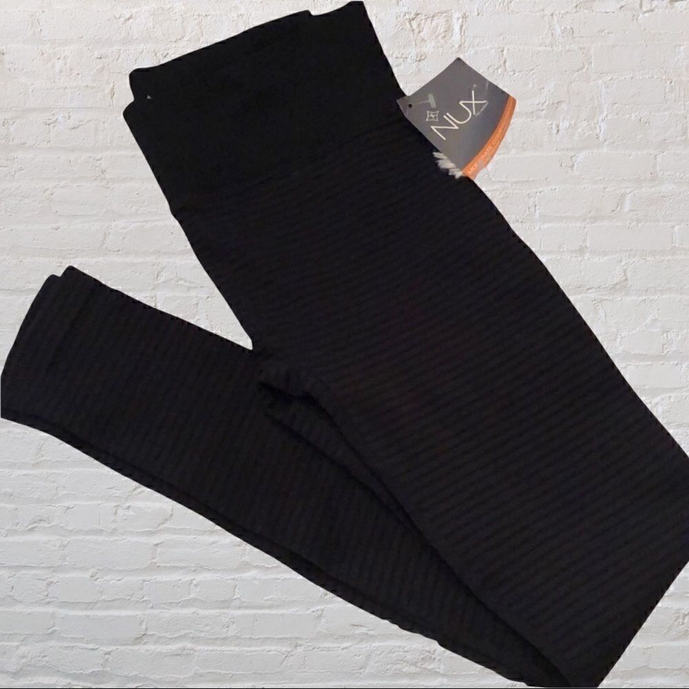 NUX Black Stripe ModerateCompression Leggings